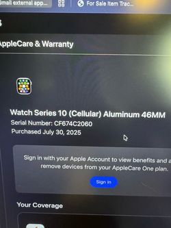 Apple Watch Series 10 46mm Silver Aluminum Cellular