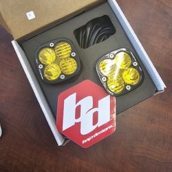 New Baja Designs Squadron Sport Pro Amber Pods Set Pair Led Driving Combo