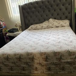 Selling Everything 2 Year Old Queen Mattress Grey Gray Bed