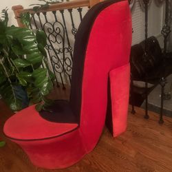 Cute Red Heel Coach In Good Condition. Have A Couple Stains, Removable 