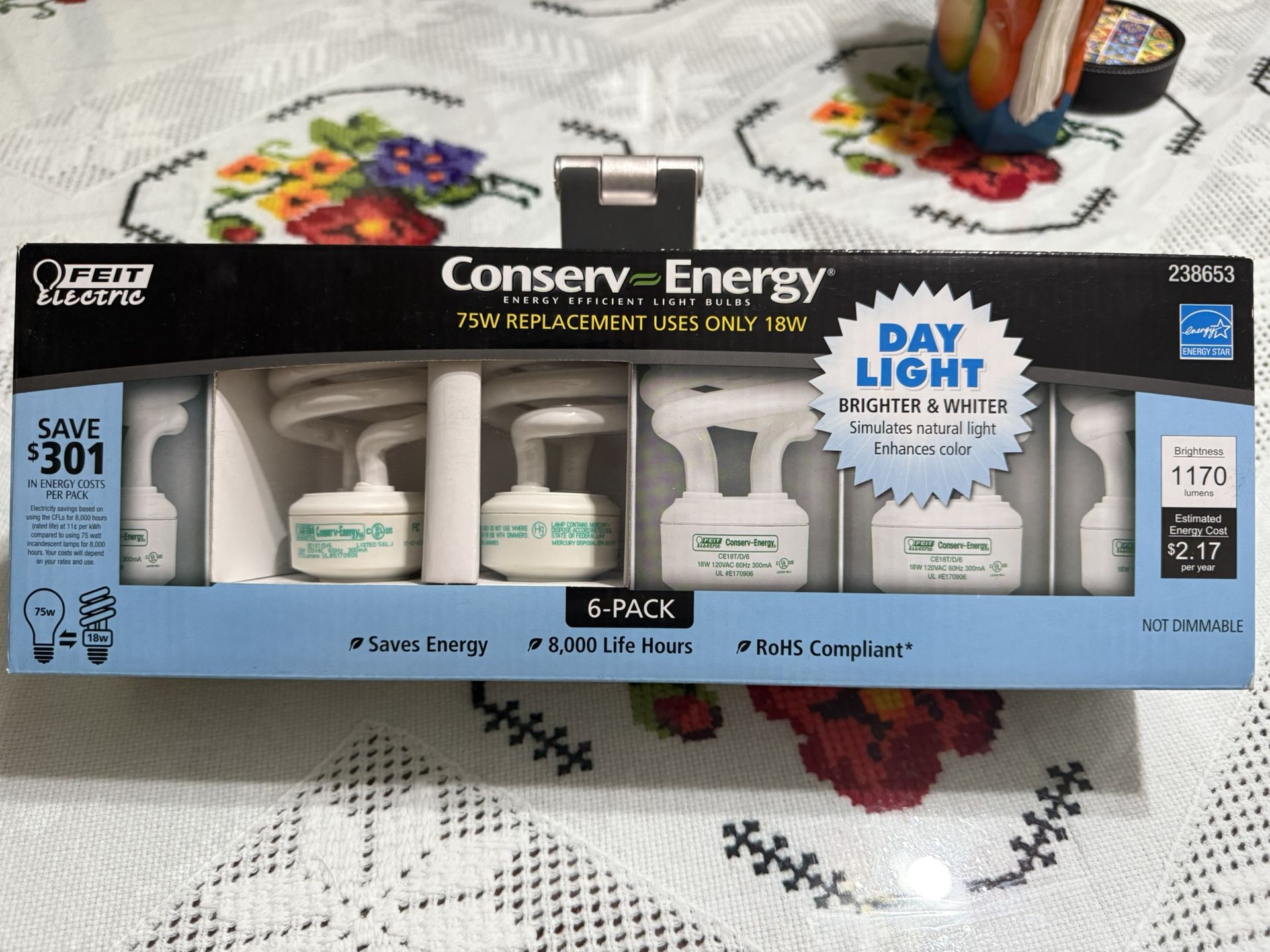 Feit Electric-Energy Efficient Daylight Light Bulbs