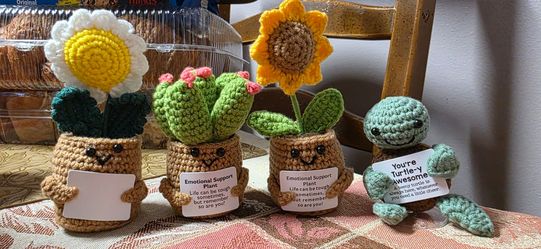 Crochet figurines
