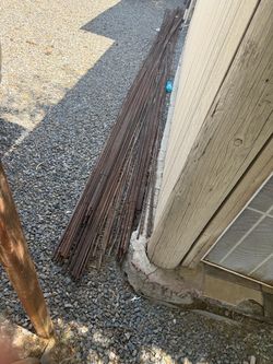 3/8 rebar, 20 feet possibly