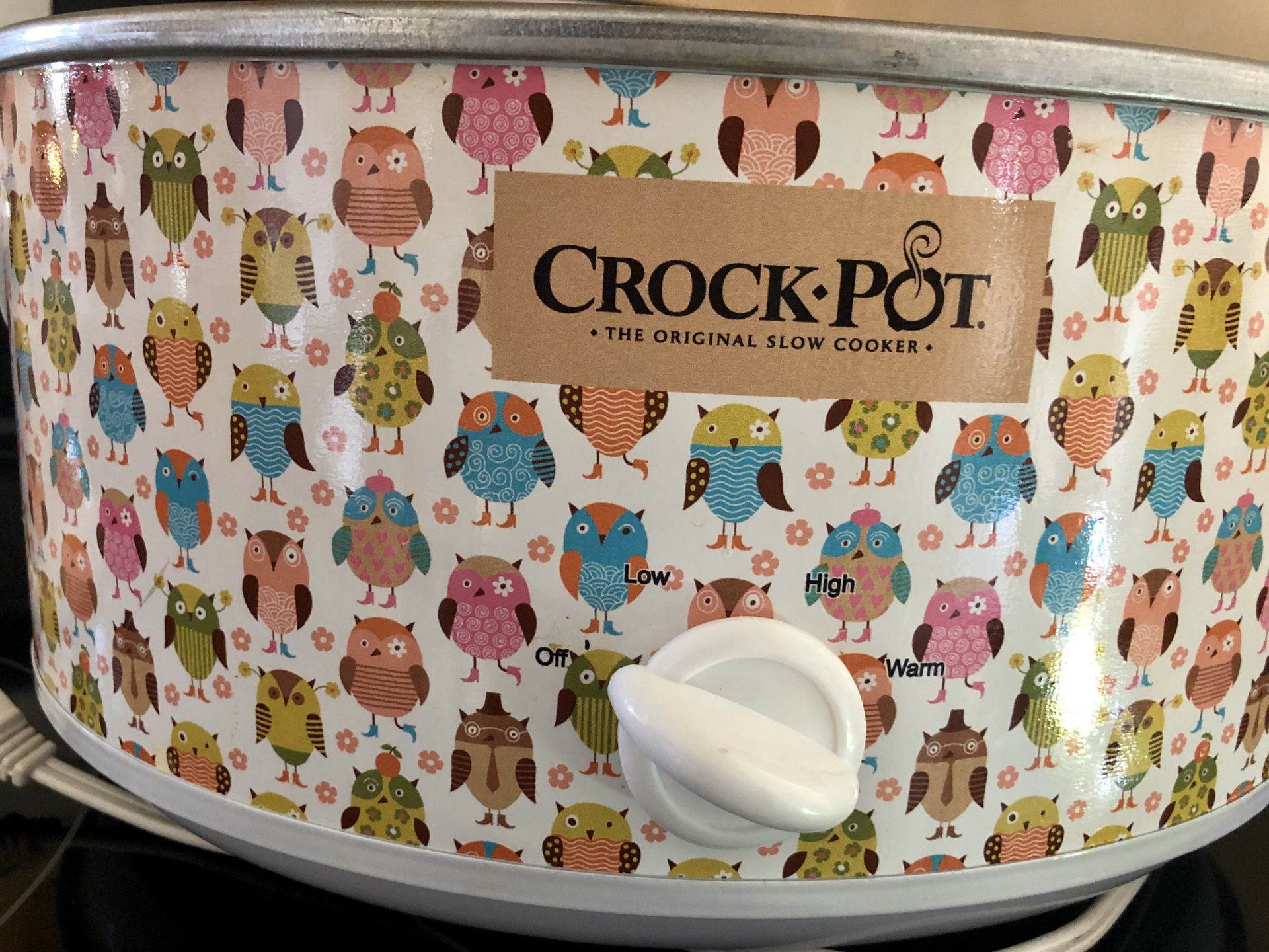 Crockpot The Original Slow Cooker- Custom Owl Print
