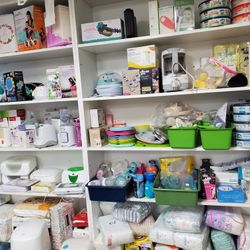 Baby Diapers,  Bottle Warmer, Wipe Warmer,  Diaper Genie, Baby Carrier, Sterilizer,  & Baby Bottles