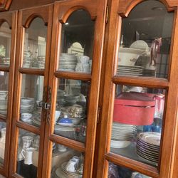 China Cabinet With China Wares Make Aan Offer