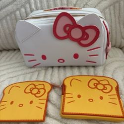 NWT Hello Kitty Toaster Crossbody Purse  With Waffle Wallet 