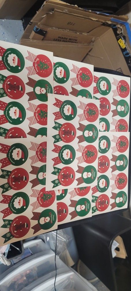 56 Christmas stickers