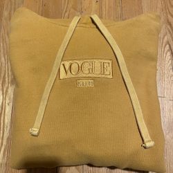 Used Kith x Vogue Hoodie Mustard Yellow Size Large