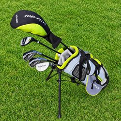 Kids golf clubs. And bag.