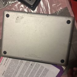 Silver Aluminum MacBook Bottom Case Cover