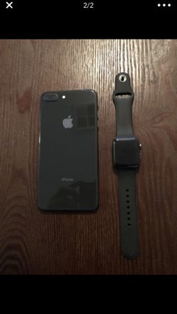 iPhone 8 Plus and 38 mm Apple Watch combo