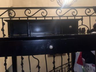 black vanity desk