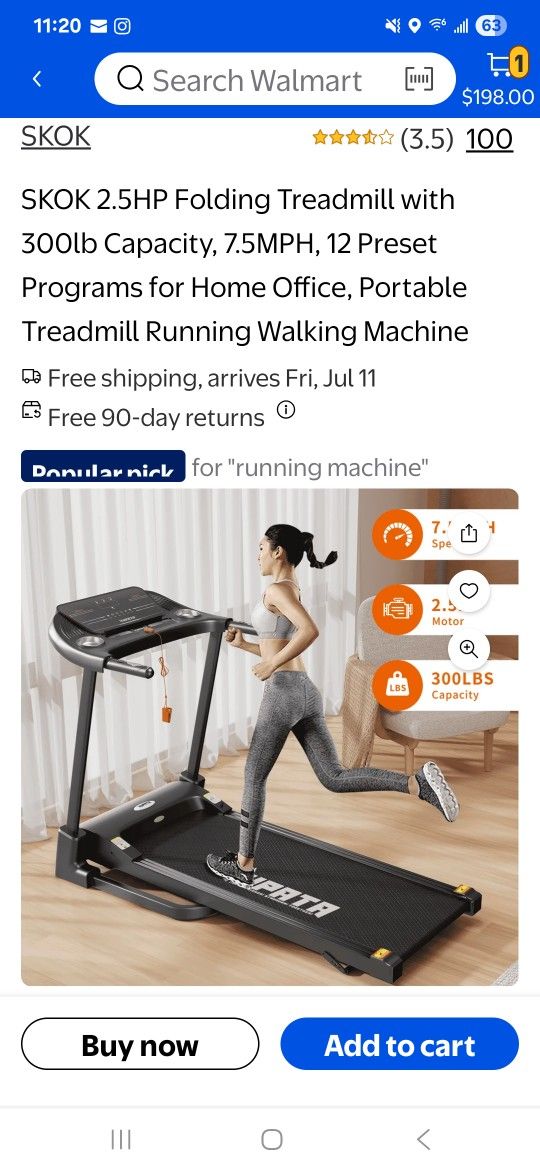 NEW OUT OF THE BOX Treadmill $100 Delivery Possible