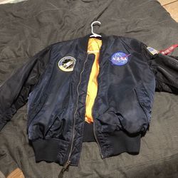 NASA Navy Bomber Jacket