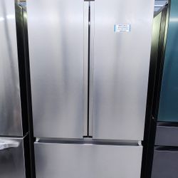 HISENSE 3 FRENCH DOOR REFRIGERATOR WITH ICE MAKER 1YEAR WARRANTY 1AÑO DE GARANTIA POR ESCRITO 