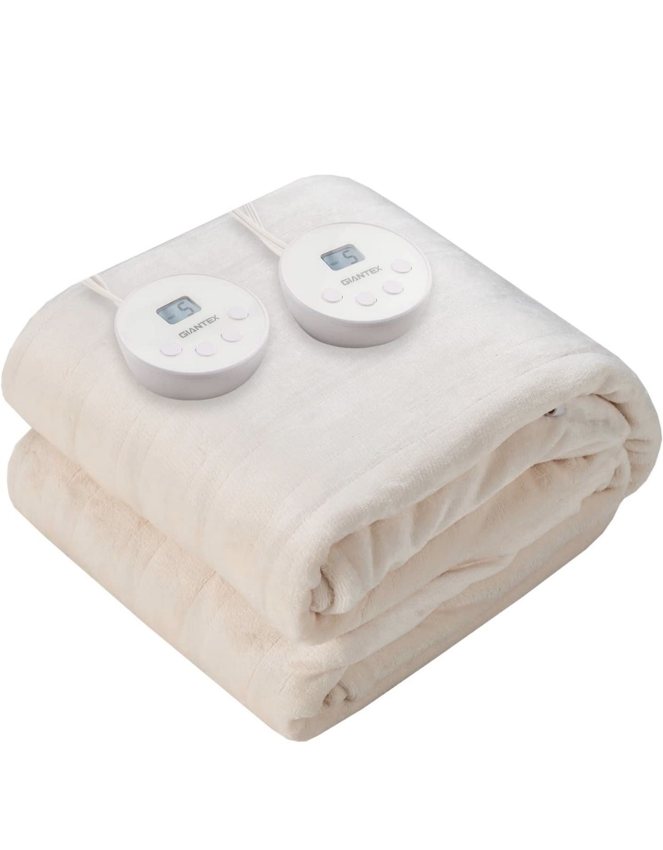 84 × 90 Heated Blanket Queen Size Dual Controllers Electric with Timer  Beige for Sale in Lansing, MI - OfferUp