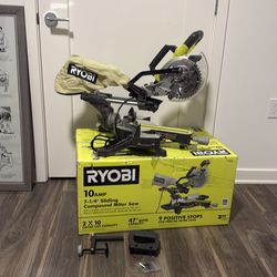 RYOBI 10 Amp Corded 7-1/4 in. Compound Sliding Miter Saw