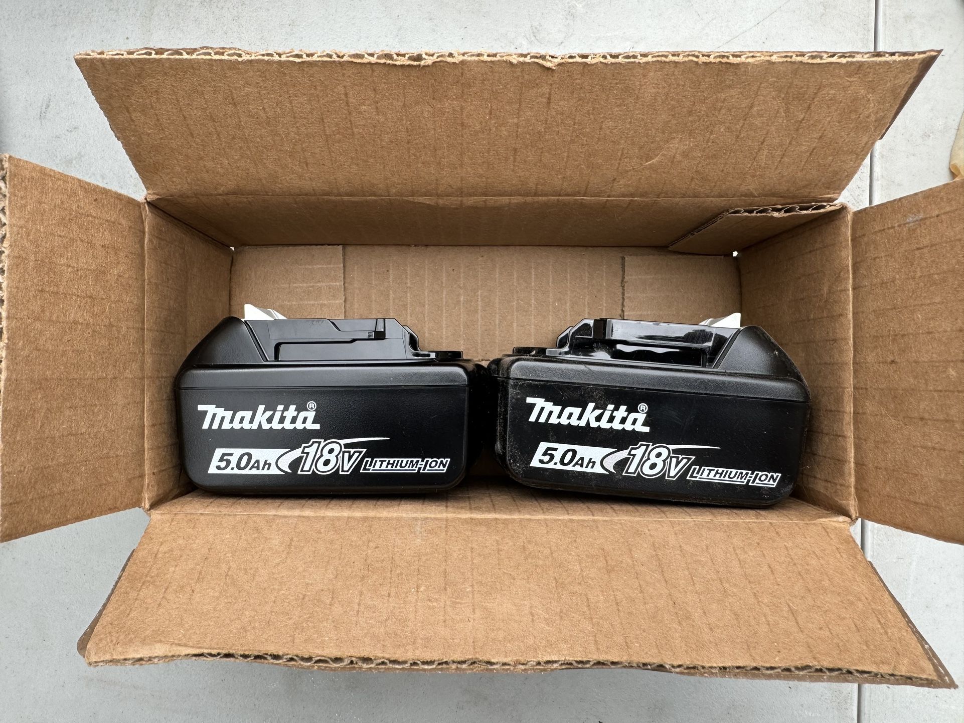Makita 5.0 Two Pack Batteries