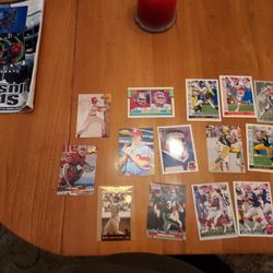 Assorted Cards Football Baseball Hockey