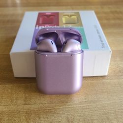 TWS Wireless Earbuds Bluetooth Purple