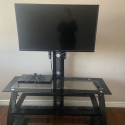 40” Vizio Tv With Glass Stand