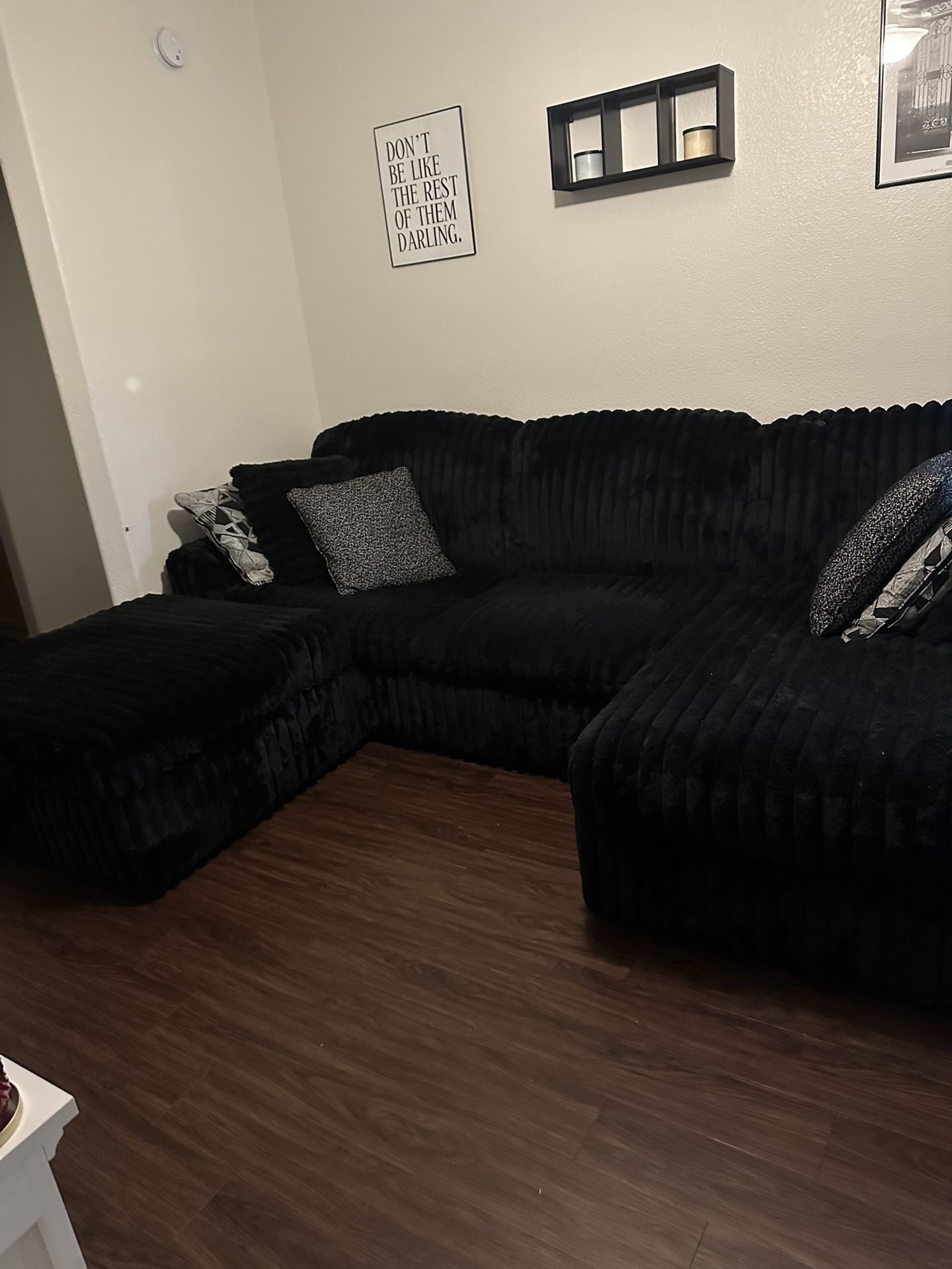 3 Seater- Black Couch