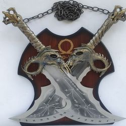 God Of War Kratos's Blades Of Chaos 1:1 Life Size All-metal Weapon Model Cosplay