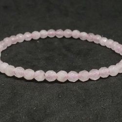 NATURAL Charged Rose Quartz Bracelet (known For: Remove Negativity,help Love,Calm Emotions,increase Popularity,Healer).