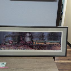 FRED BONN LITHOGRAPH " Riding The Rio Grande"