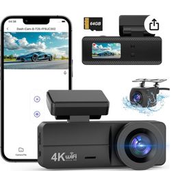 4K Dash Cam Front and Rear