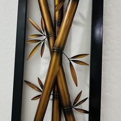 Bamboo Style Wall Decor Made From Steel  
