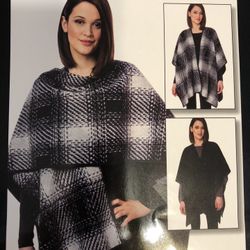 IKE BEHAR Reversible Fashion Wrap  One Size NEW