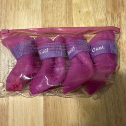 Dog Hot Pink  Rain Boots Size XSmall 