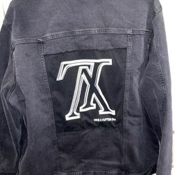 Custom Black Jean Jacket 