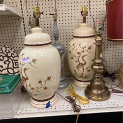 Vintage Porcelain Lamps (2)