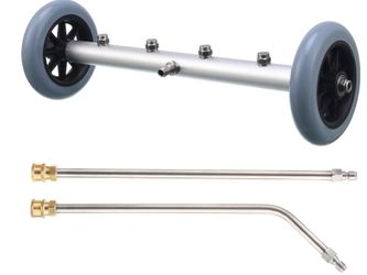 RIDGE WASHER Pressure Washer Undercarriage Cleaner, 16 Inch Undercarriage Washer, Pressure Washer Under Car Cleaner With Straight Extension Wand, 4000