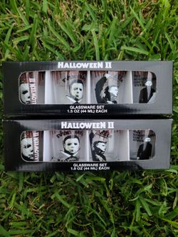MICHAEL MYERS HALLOWEEN 2 SHOT GLASSES 