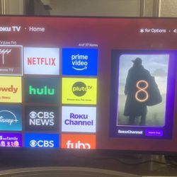 43” Roku Smart TV (Hulu, Netflix, You tube, Etc) 