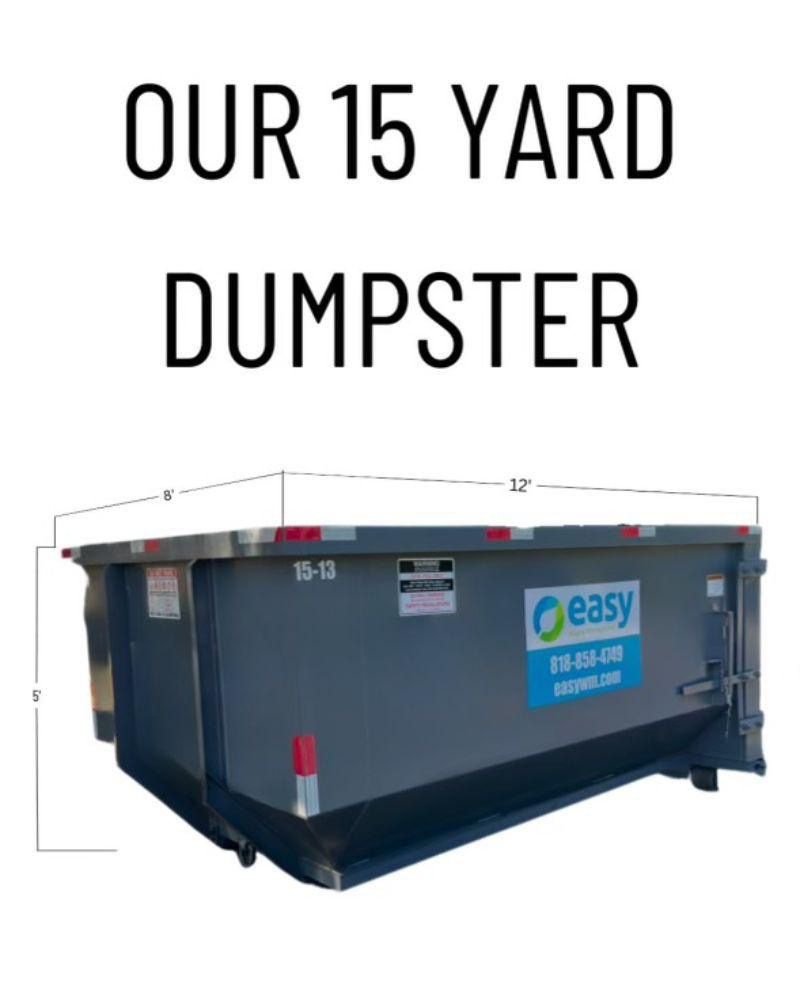 15 Yards Waste Removal Dumpster