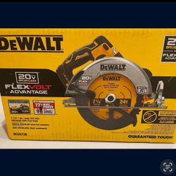 Dewalt New 71/4” Circular Saw Flex Volt 20v 
