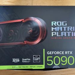 ASUS ROG Matrix Platinum GeForce RTX 5090 32GB Graphics Card Brand New 