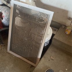 White Air conditioner Vents 