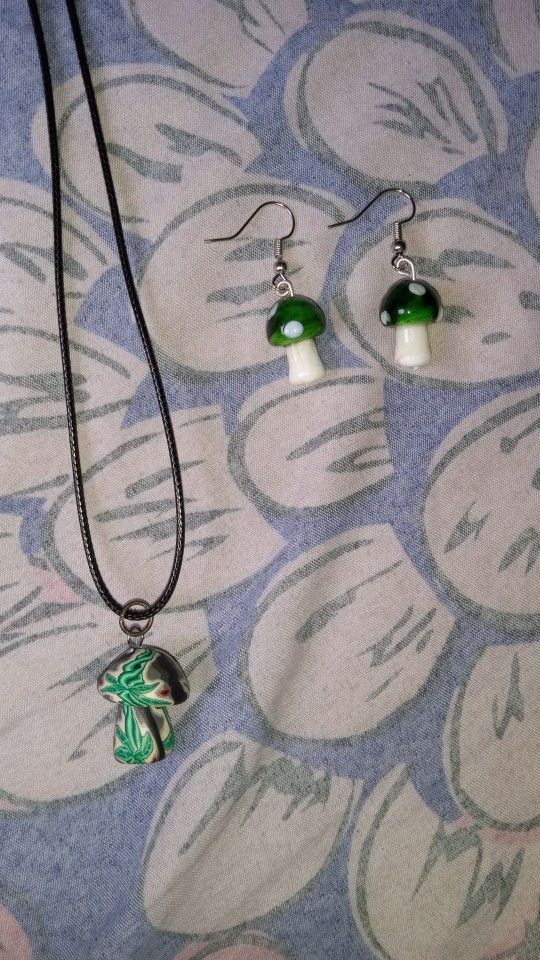 Mushroom Jewelry Set