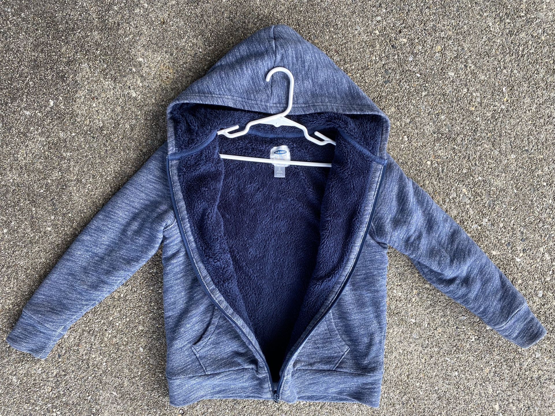 Size 8 - Old Navy Fuzzy Lined Insulated Hoodie Sweatshirt