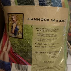 Hammock in a Bag — New (Indoor/Outdoor)
