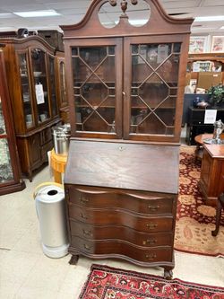 Antique Secretary Desk w/Hutch $125