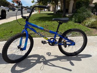 20” blue bmx bike