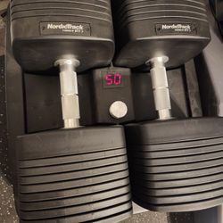 Nordictrack Adjustable Dumbbells 5-50 Lbs 