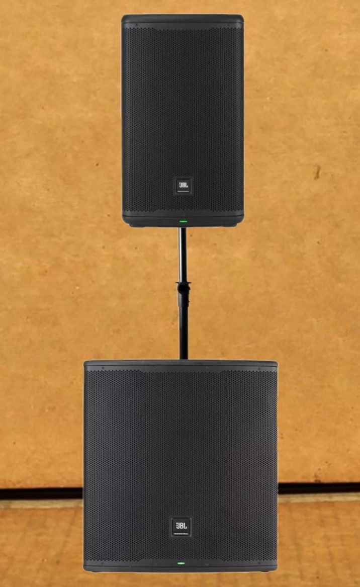 JBL EON Powered PA System 12" Monitor & 18" Subwoofer Bass Cabinet 2800 Watt Package 🚨 Payment Options Available 🚨 No Credit Needed 🚨 
